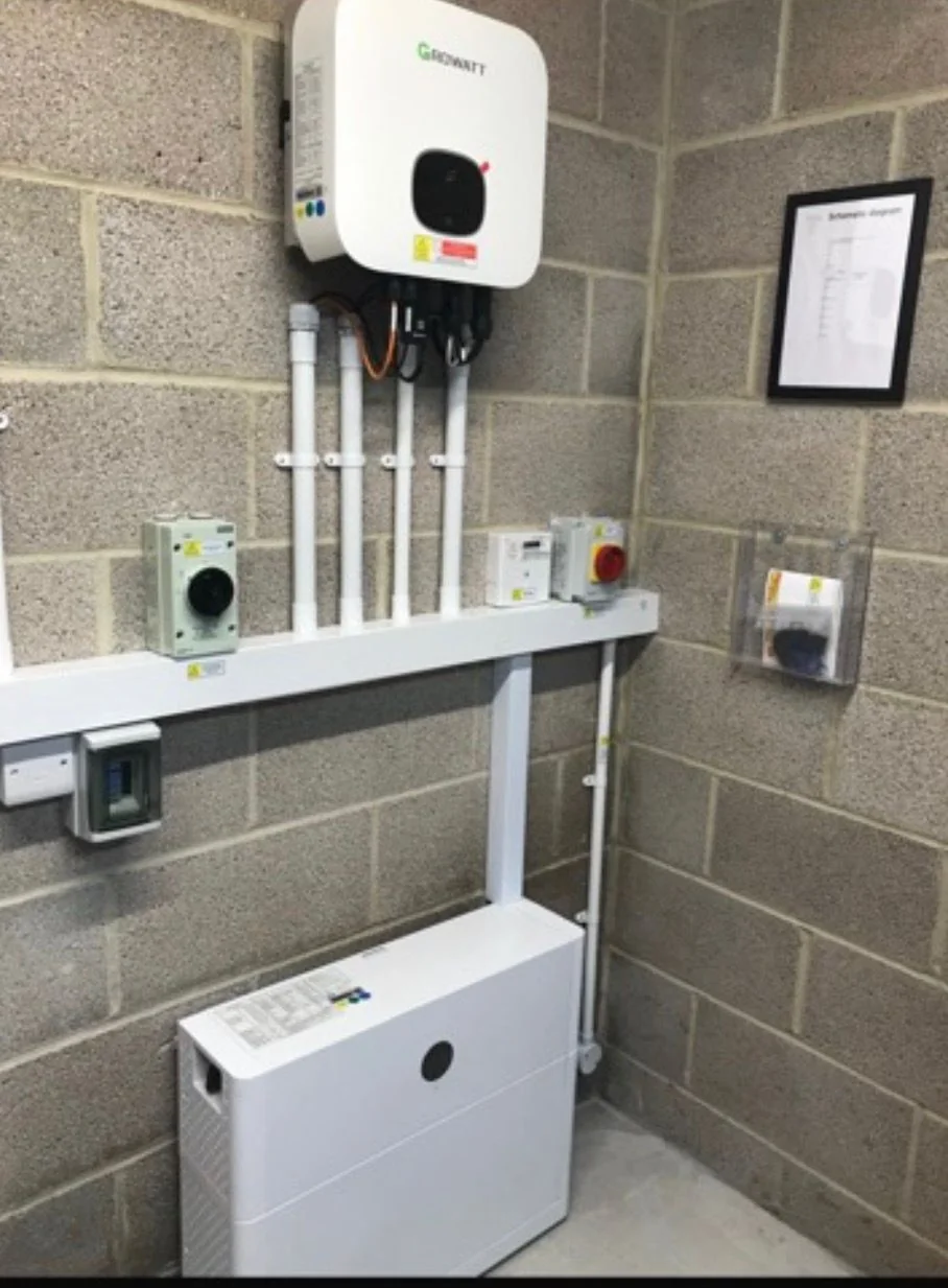 Growatt inverter with home battery storage